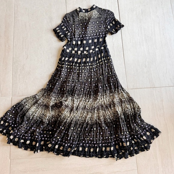 Free People Floral Print Tiered Maxi Dress Size S - Picture 11 of 12